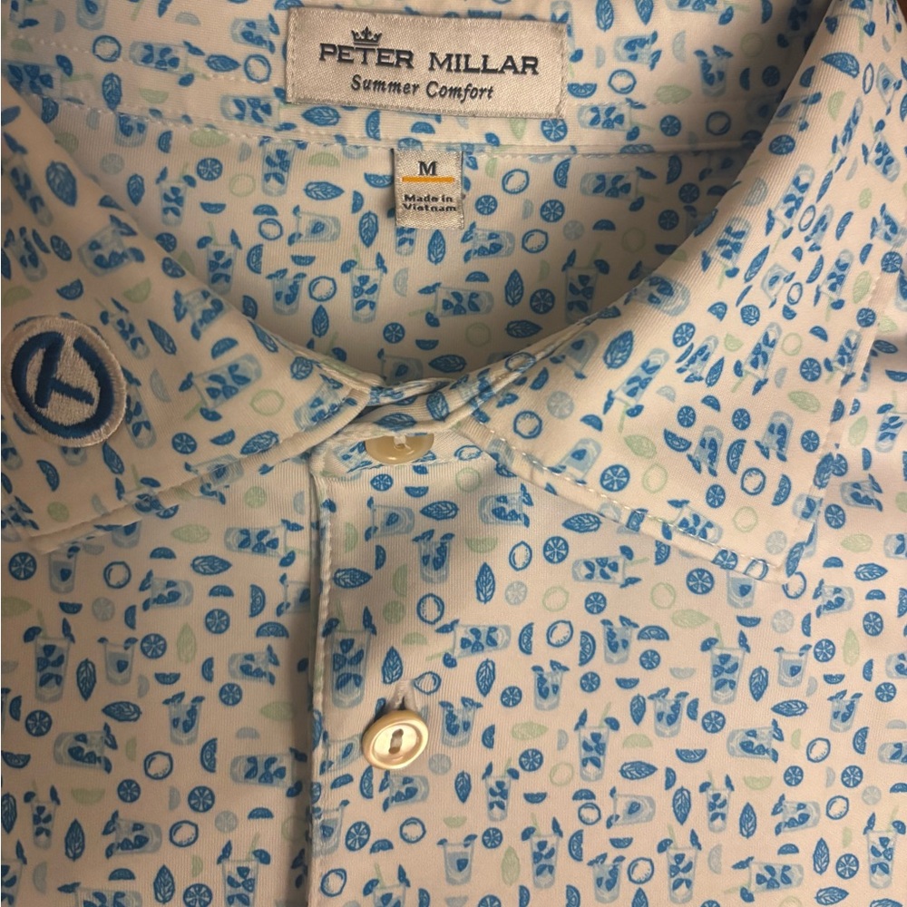 Scotty Cameron Gallery  Circle T  Summer Comfort Peace Surfer Cocktails Polo M - Picture 4 of 4